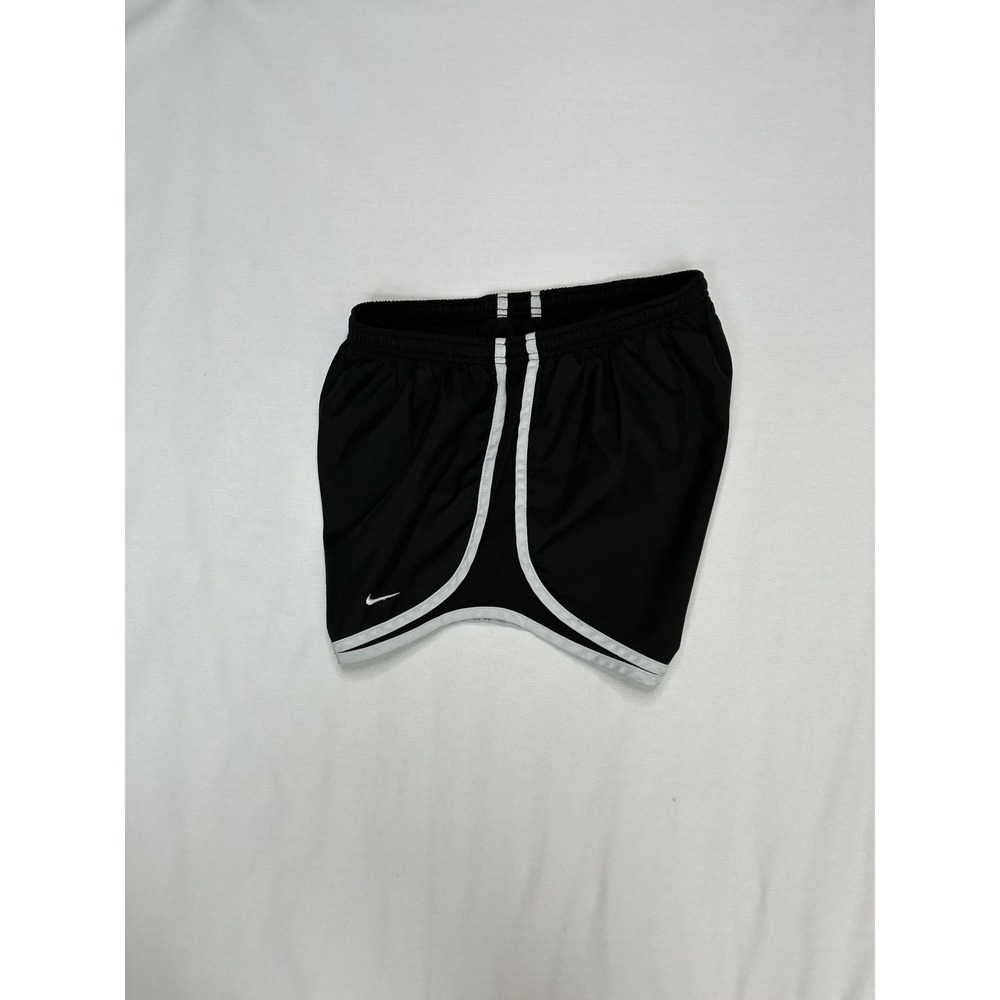 Nike Dri-FIT Tempo Running Shorts Black White Women's Size Medium 3 Inch Inseam - Picture 3 of 13